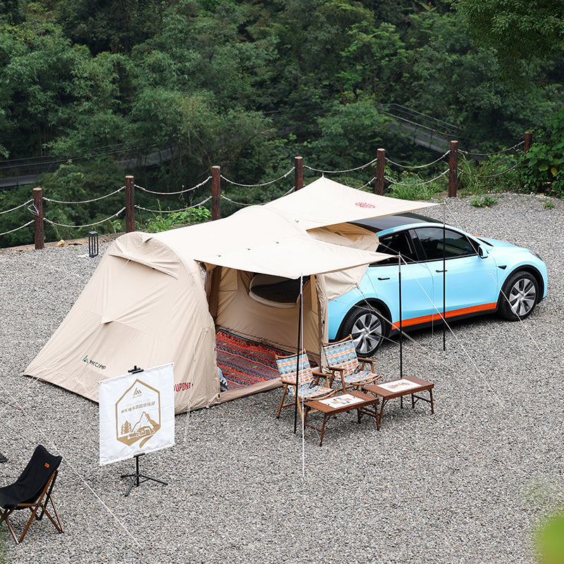 MKCAMP™ Electric Car SUV Model Y Tent Camping Inflatable Tailgate Tent