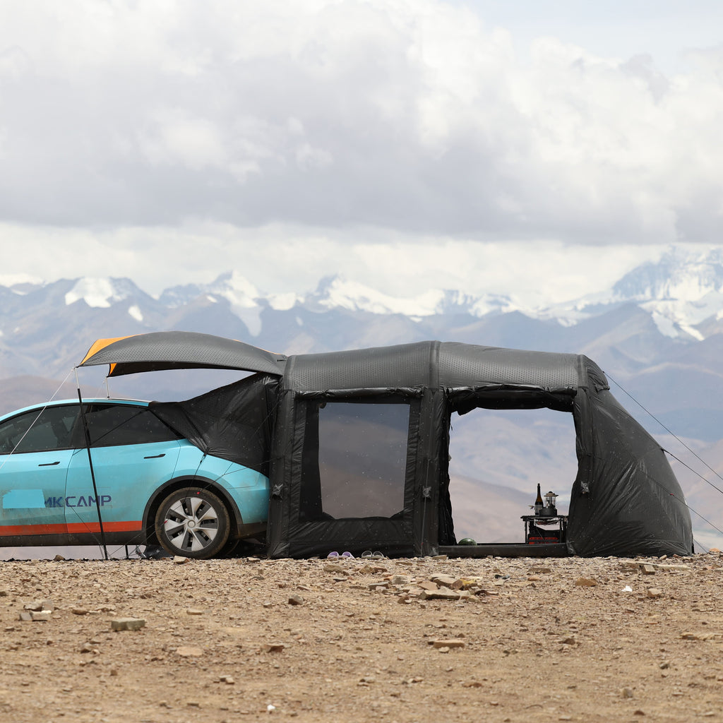 MKCAMP Black Oxford Two Rooms  Electric Car  Camping  Tent