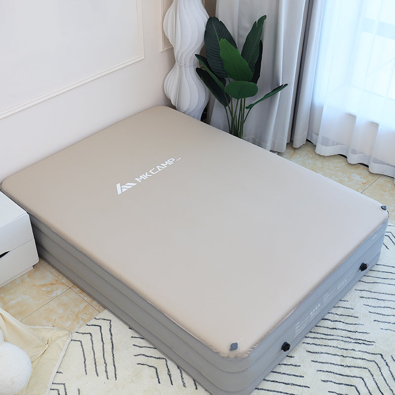 MKCAMP Comfortable Inflatable Double Layer Air Mattress Cloud Bed
