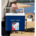 MKCAMP Portable Cooler Box Insulated Ice Chest for Camping