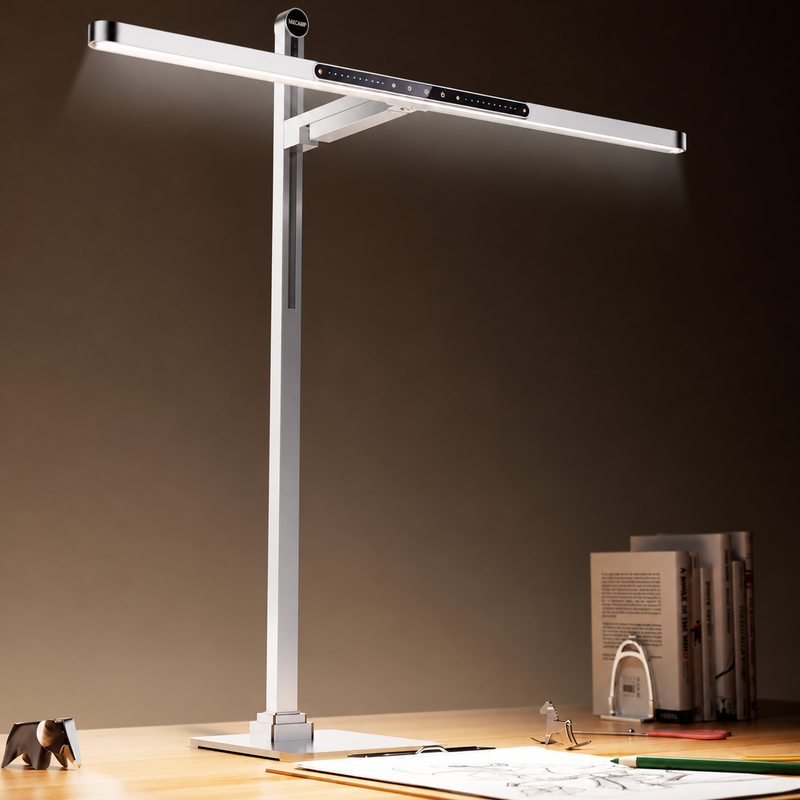 MKCAMP LED Reading Lamp Desk Light with Adjustable Arm