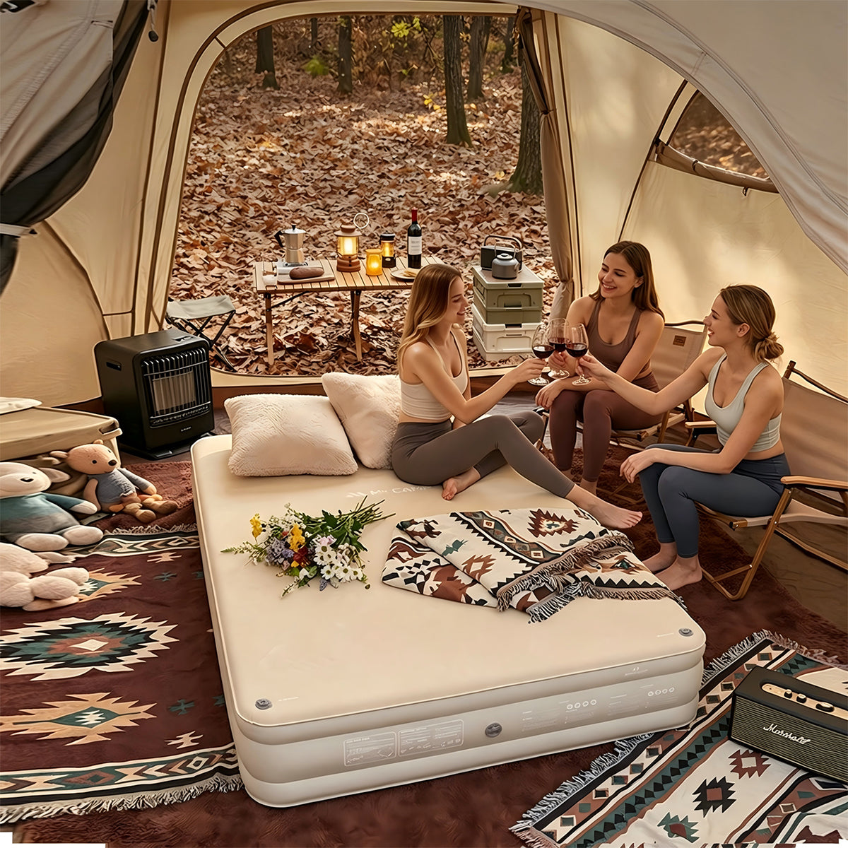 MKCAMP TPU Brushed Cloud Bed Outdoor Inflatable Mattress