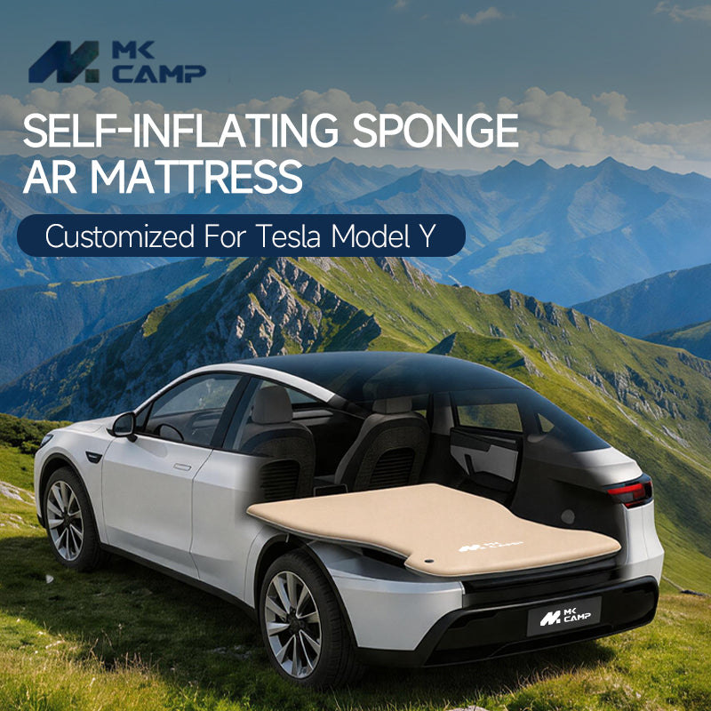 Tesla Model Y self-inflating mattress