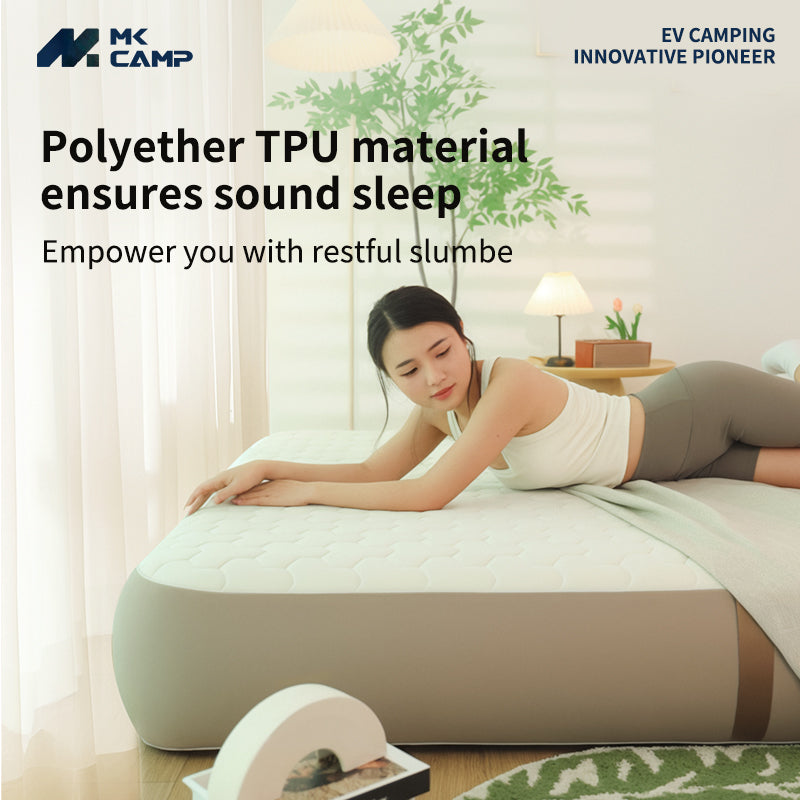 MKCAMP Cloud Space Pro Inflatable Mattress Outdoor Camping Portable Home Use Single/Double TPU Brushed Inflatable Mattress