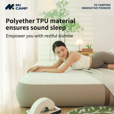 MKCAMP Cloud Space Pro Inflatable Mattress Outdoor Camping Portable Home Use Single/Double TPU Brushed Inflatable Mattress