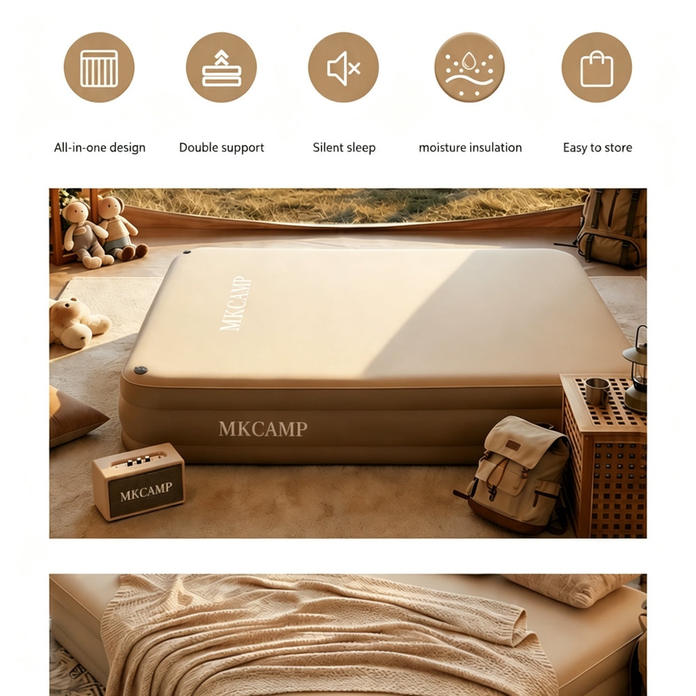 MKCAMP Air Mattress for Camping Inflatable Sleeping Bed