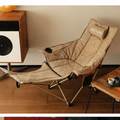 MKCAMP Folding Moon Chair Portable Camping Lounge Seat