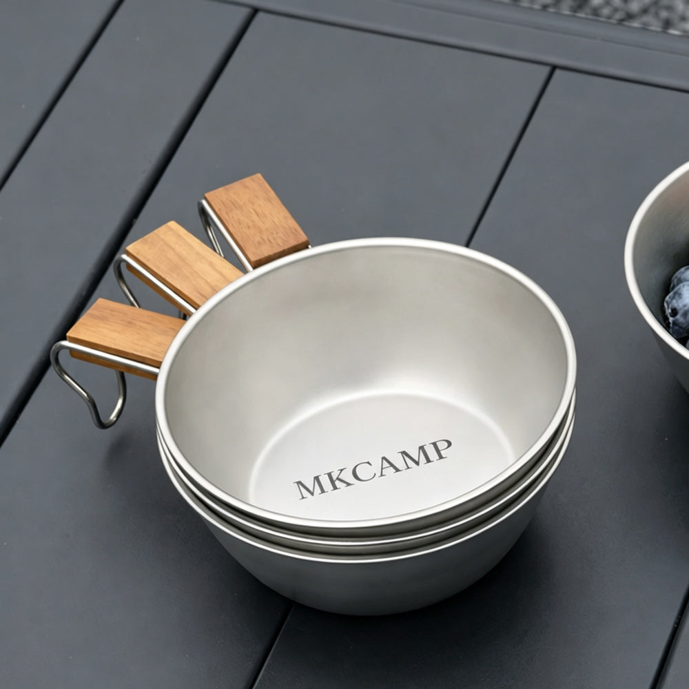 MKCAMP Camping Bowl Stainless Steel Sierra Cup Outdoor