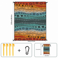 MKCAMP Beach Mat Picnic Blanket Outdoor Waterproof Sandproof