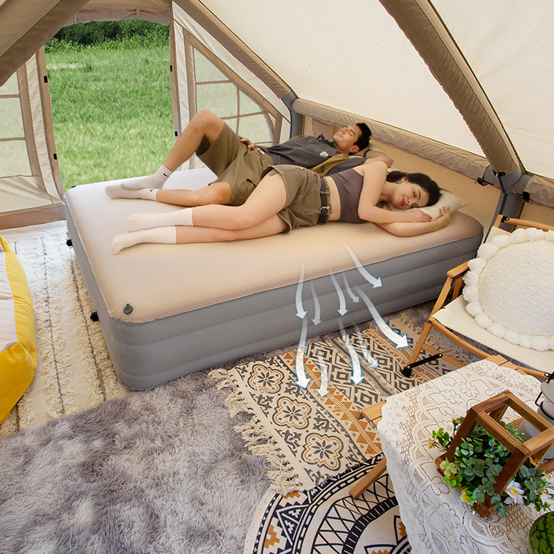 MKCAMP Comfortable Inflatable Double Layer Air Mattress Cloud Bed
