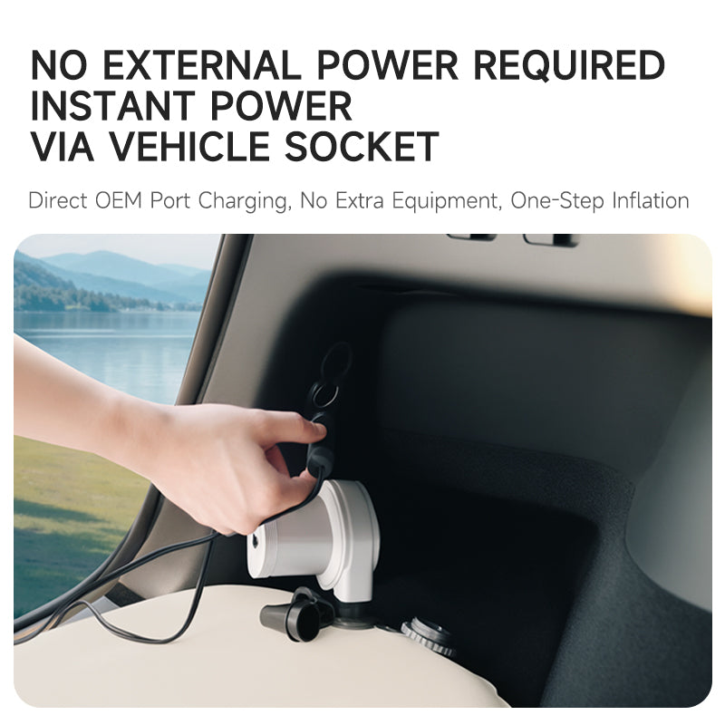 Tesla Model Y self-inflating mattress