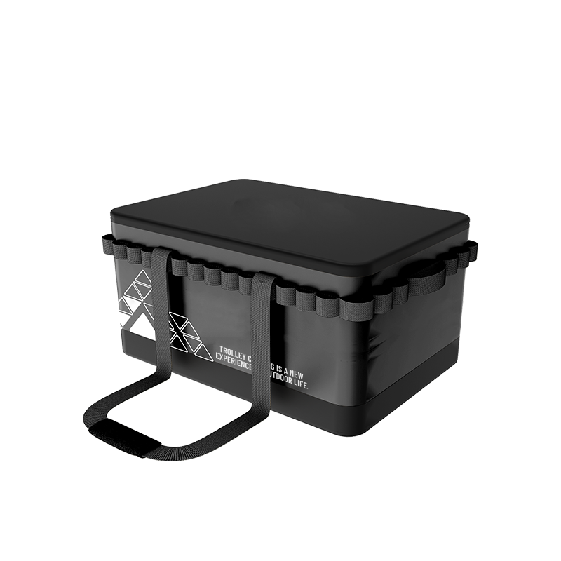 MKCAMP Car Trunk Storage Organizer  Waterproof Car Multi-compartments Organizer with Lid with Partitions Trunk Organizer for SUV Camping