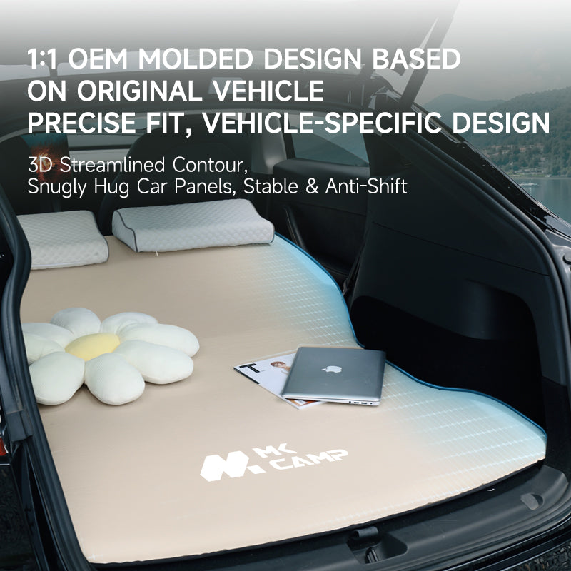 Tesla Model Y self-inflating mattress