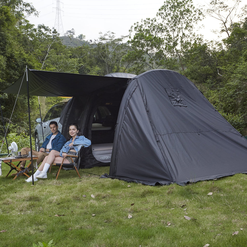 MKCAMP Black Oxford Two Rooms  Electric Car  Camping  Tent