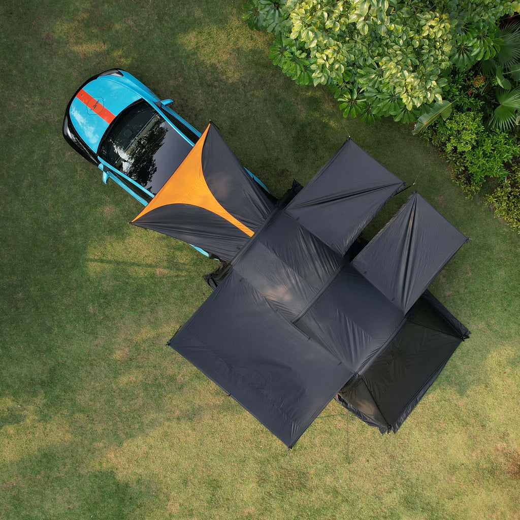 MKCAMP Black Oxford Two Rooms  Electric Car  Camping  Tent