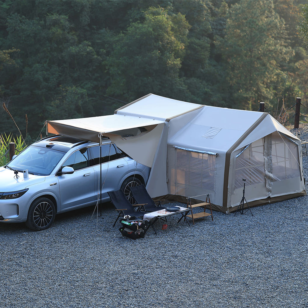 MKCAMP 3rd Gen Double-Room Inflatable Camping Tent Luxury for ModelX/Y/3&SUV Tent