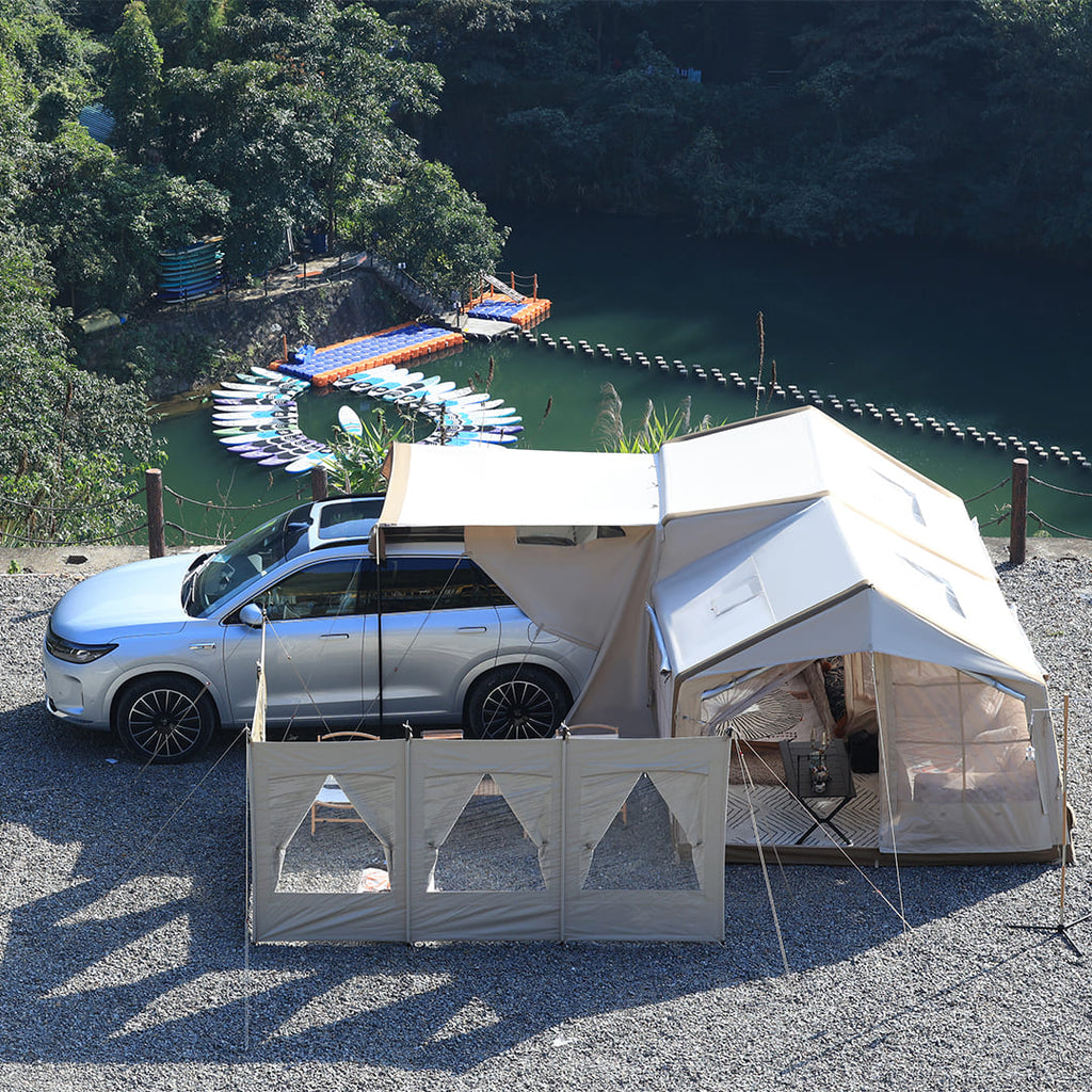 MKCAMP 3rd Gen Double-Room Inflatable Camping Tent Luxury for ModelX/Y/3&SUV Tent